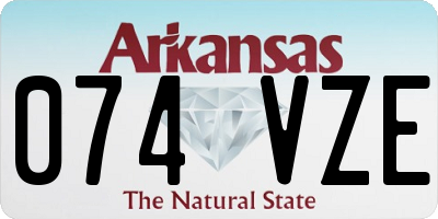 AR license plate 074VZE