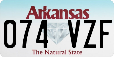 AR license plate 074VZF