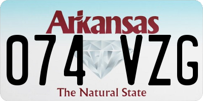 AR license plate 074VZG