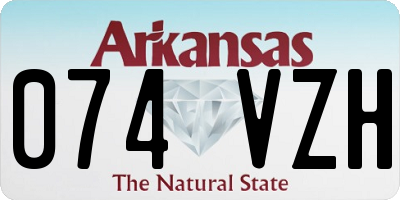 AR license plate 074VZH