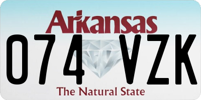 AR license plate 074VZK