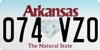 AR license plate 074VZO