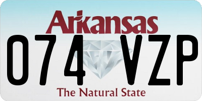 AR license plate 074VZP