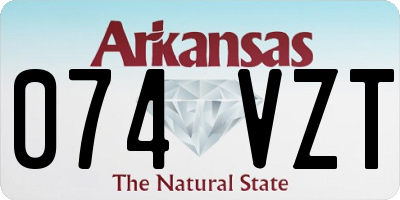 AR license plate 074VZT