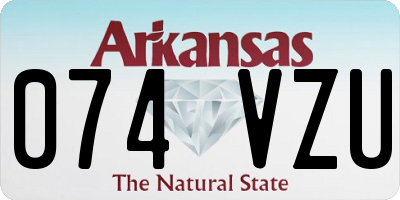 AR license plate 074VZU