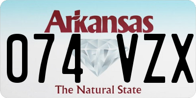 AR license plate 074VZX