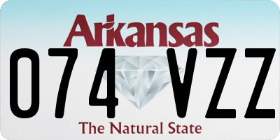 AR license plate 074VZZ