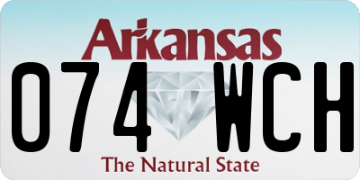 AR license plate 074WCH