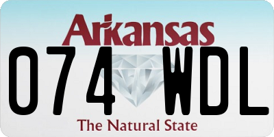 AR license plate 074WDL