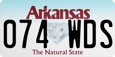 AR license plate 074WDS