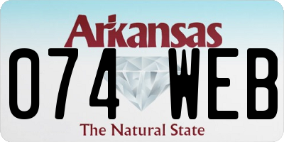 AR license plate 074WEB
