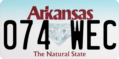 AR license plate 074WEC