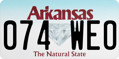 AR license plate 074WEO