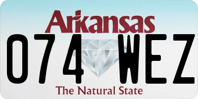 AR license plate 074WEZ