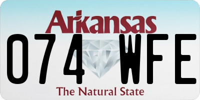 AR license plate 074WFE
