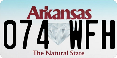 AR license plate 074WFH