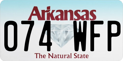 AR license plate 074WFP