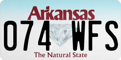 AR license plate 074WFS