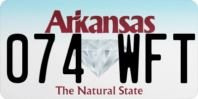 AR license plate 074WFT