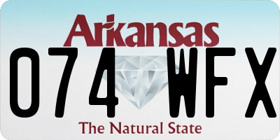 AR license plate 074WFX