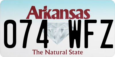 AR license plate 074WFZ