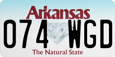 AR license plate 074WGD
