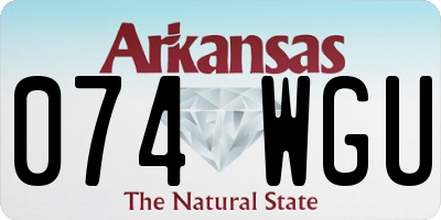 AR license plate 074WGU
