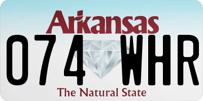 AR license plate 074WHR
