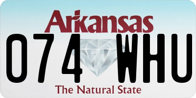 AR license plate 074WHU