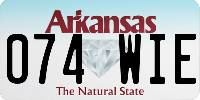 AR license plate 074WIE