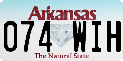 AR license plate 074WIH