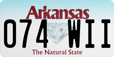 AR license plate 074WII