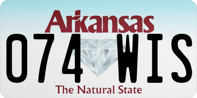 AR license plate 074WIS