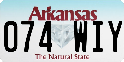AR license plate 074WIY