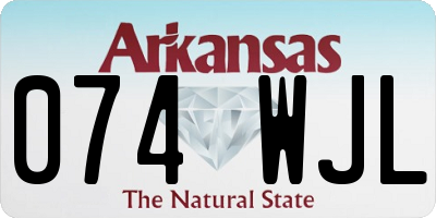 AR license plate 074WJL