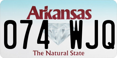 AR license plate 074WJQ