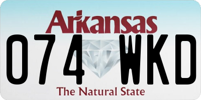 AR license plate 074WKD