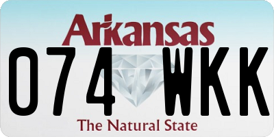 AR license plate 074WKK