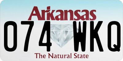 AR license plate 074WKQ
