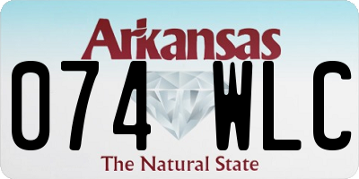AR license plate 074WLC