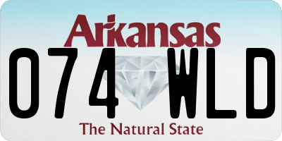 AR license plate 074WLD
