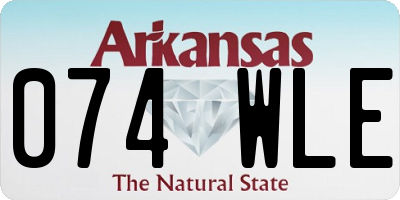 AR license plate 074WLE