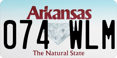 AR license plate 074WLM