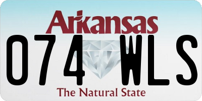 AR license plate 074WLS
