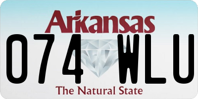 AR license plate 074WLU