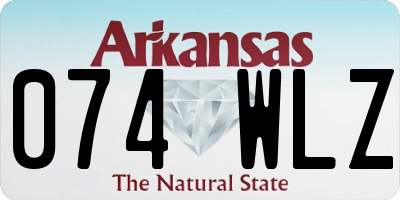 AR license plate 074WLZ