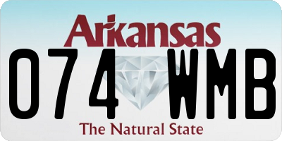 AR license plate 074WMB