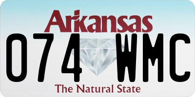 AR license plate 074WMC