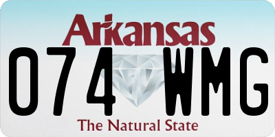 AR license plate 074WMG
