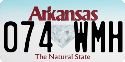 AR license plate 074WMH